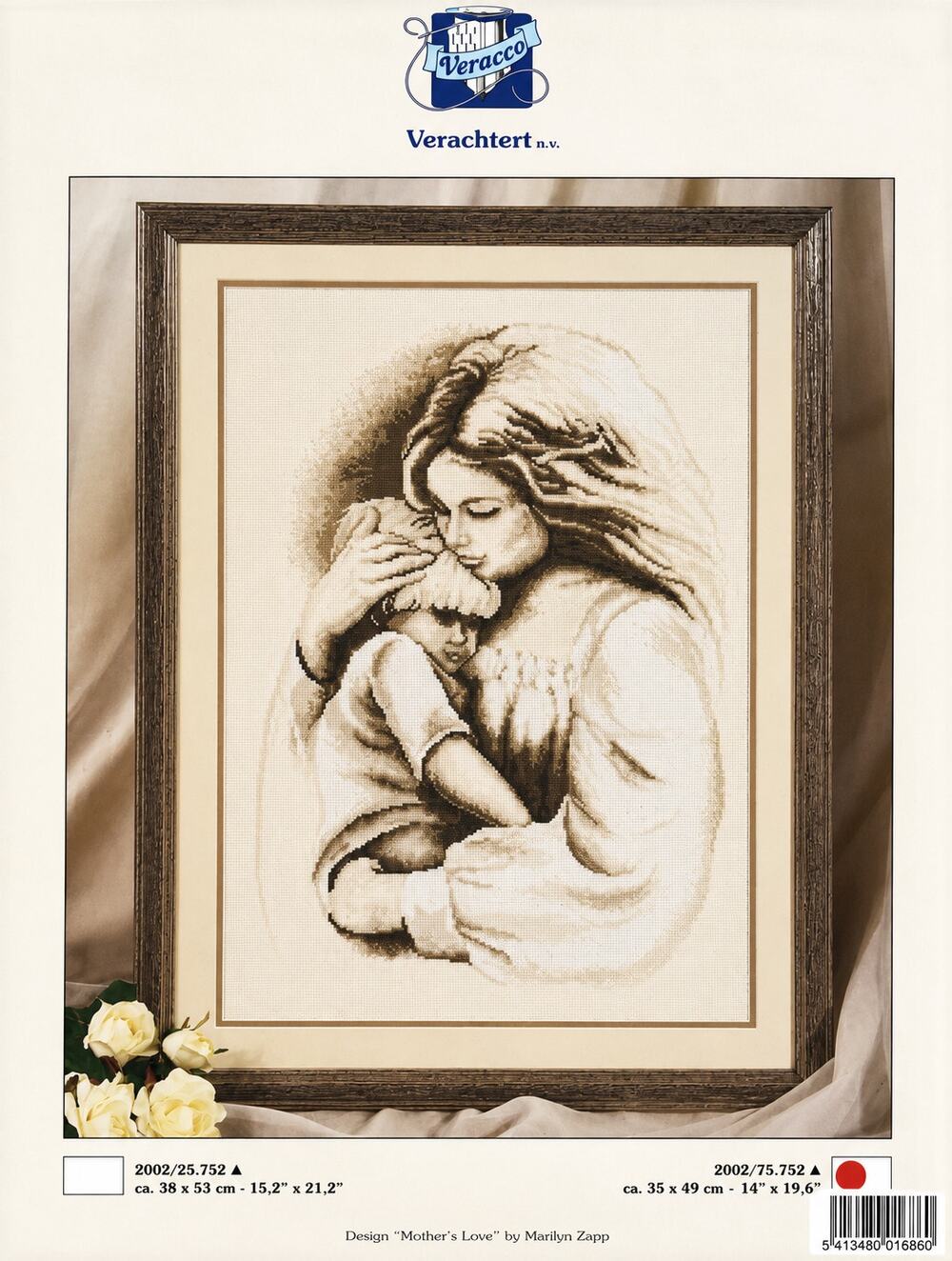 Vintage DMC Counted Cross Stitch Mother's Love Mother & Baby Kit